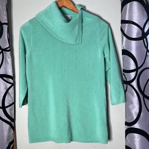 Knit by Hampshire studio 100% acrylic sweater with three-quarter sleeves - Picture 7 of 12